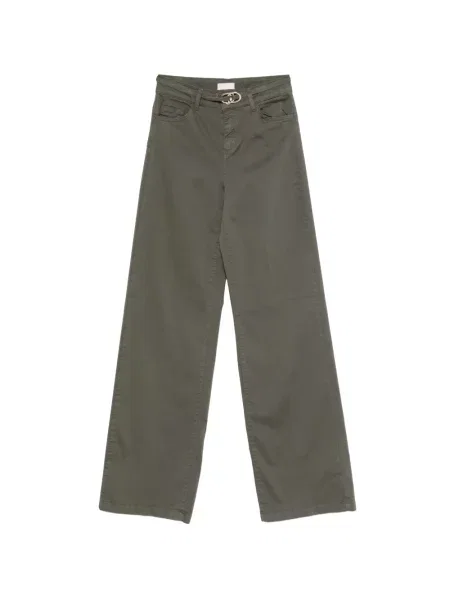 Pantaloni Liu Jo evazate verde