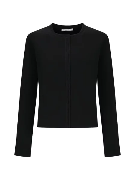 Cardigan Max Mara cu decolteu rotund negru