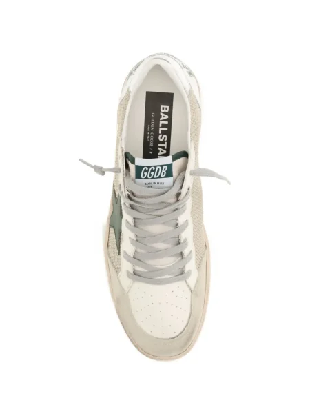 Sneakers Golden Goose Ball Star με κορδόνια με δαντέλα χρυσό