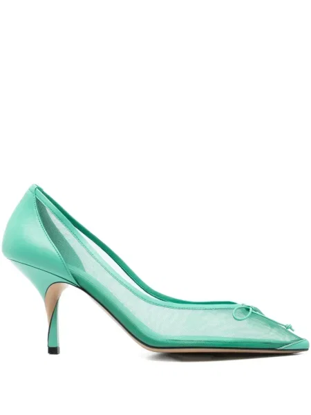 Pantofi cu toc Jacquemus verde