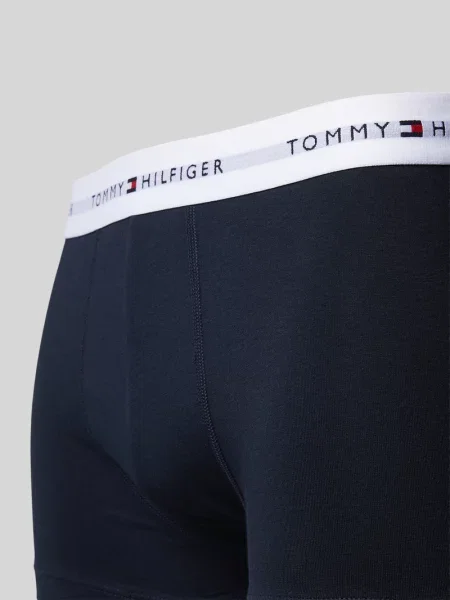 Tommy Hilfiger Obcisłe bokserki pakowane po 3 szt. Mężczyźni jednolity MD niebieski