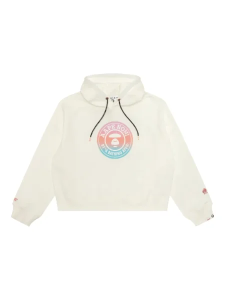 Hanorac cu glugă Aape By A Bathing Ape cu imagine alb