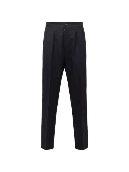 Pantaloni Maison Margiela de lână albastru