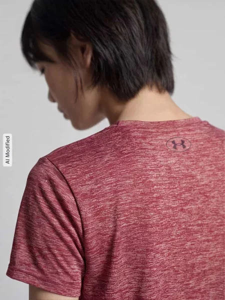 Bluzka o luźnym kroju sport t-shirt z nadruk z logo Under Armour