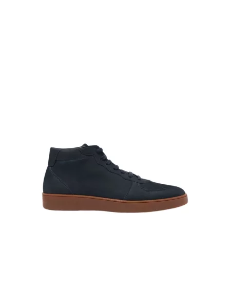 Sneakersy Scarosso skórzane niebieskie