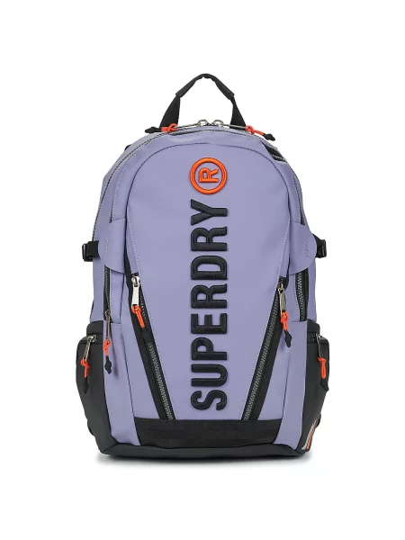 Nahrbtnik Superdry z vezenjem modra