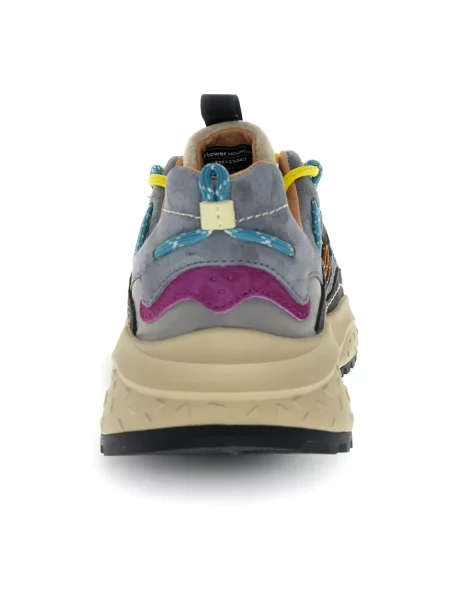 Sneakersy Flower Mountain zamszowe w kwiatki szare