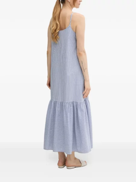 Rochie Benetton cu dungi cu volane albastru