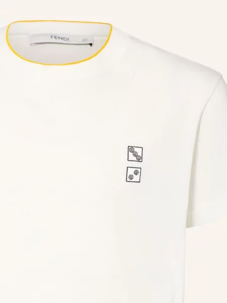 Fendi T-Shirt weiss biała