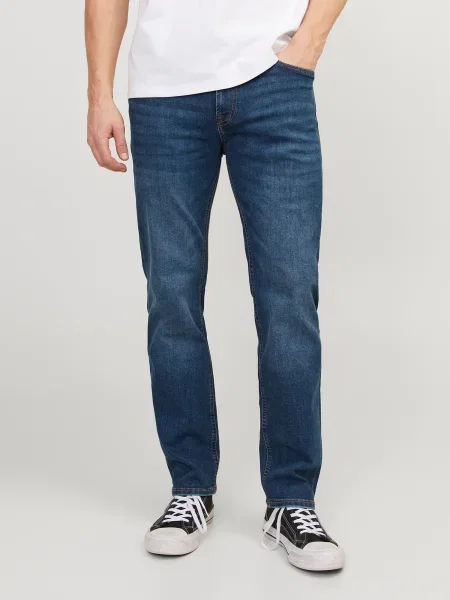 JACK & JONES Jeans JJICLARK JJORIGINAL închis albastru