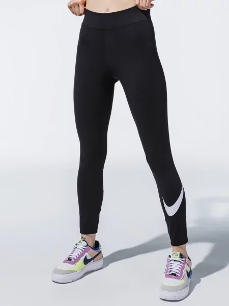 NIKE Sportswear Essential Легінси спортивні Без підкладки чорний