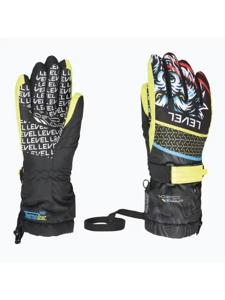Mănuși de snowboard pentru copii Level Junior ninja black negru