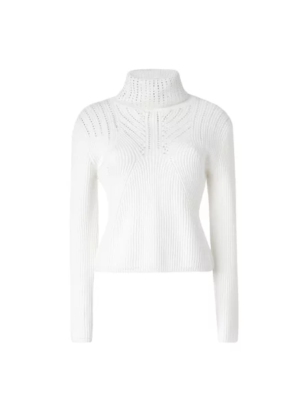 Sweter z golfem Genny biały