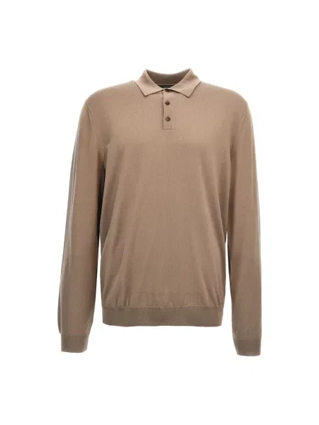 Sweter Zanone wełniany beżowy