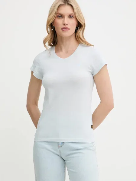Тениска G-Star Raw дамска синьо