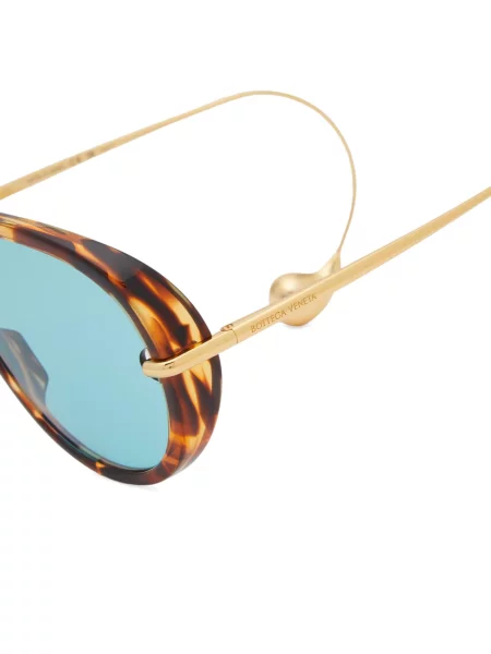 Okulary przeciwsłoneczne Bottega Veneta Eyewear zielone