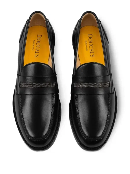 Pantofi loafer Doucal's din piele negru