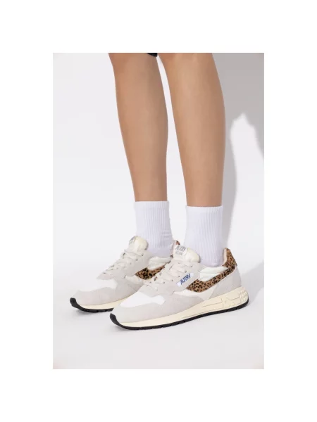 Sneakersy Autry brązowe