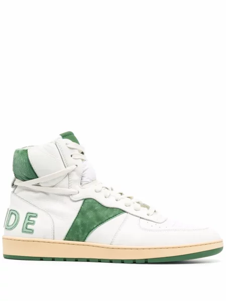 Sneakerși Rhude din piele alb