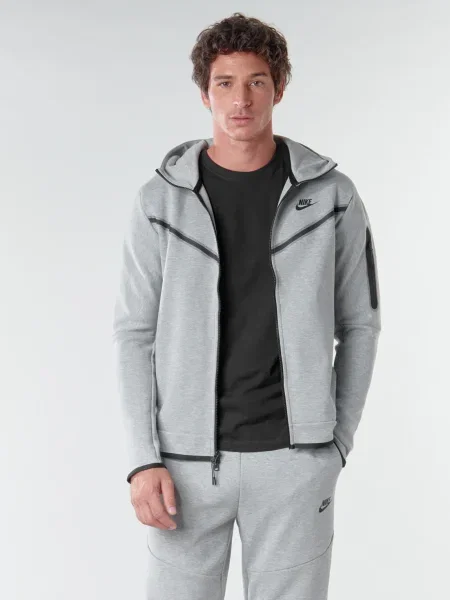 Hanorac cu glugă Nike gri