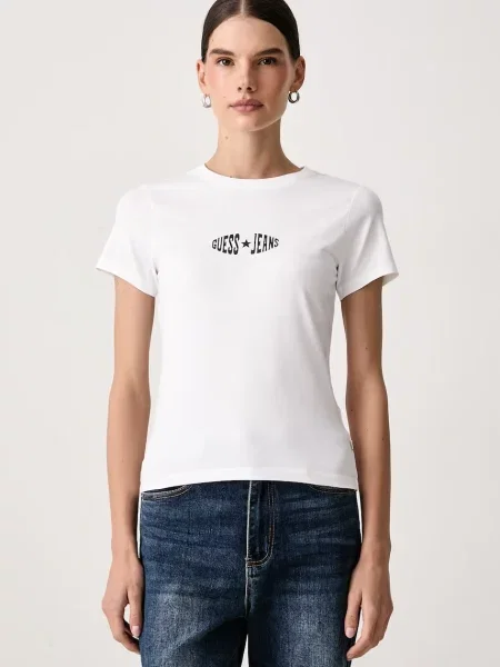 Guess Jeans T-shirt γυναικείο με λευκό