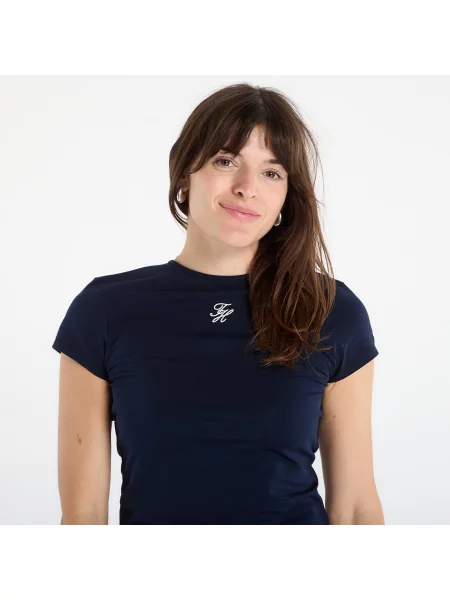 Tricou Tommy Hilfiger Script Slim Ss Tee ? M albastru