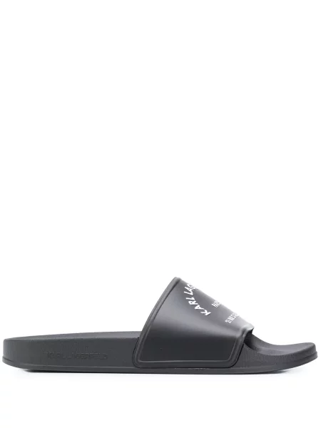 Papuci Karl Lagerfeld cu imagine negru