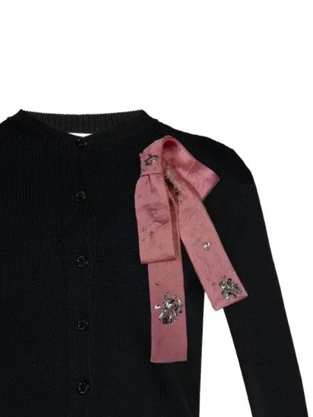 Cardigan Erdem cu funde negru