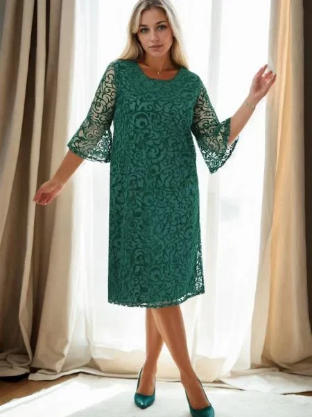 Sukienka wieczorowa Dewberry garniturowa zielona