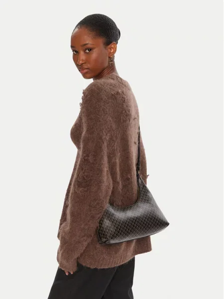 Calvin Klein Geantă Emblem Aop Conv Shoulder Bag negru