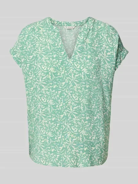 Bluzka o kroju relaxed fit z czystej Tom Tailor
