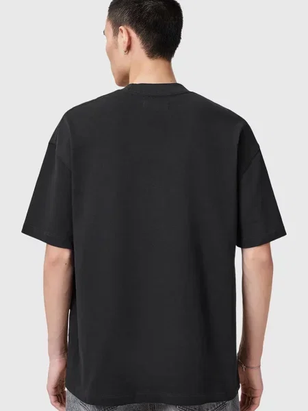 Футболка AllSaints HAVEN однотонна сірий