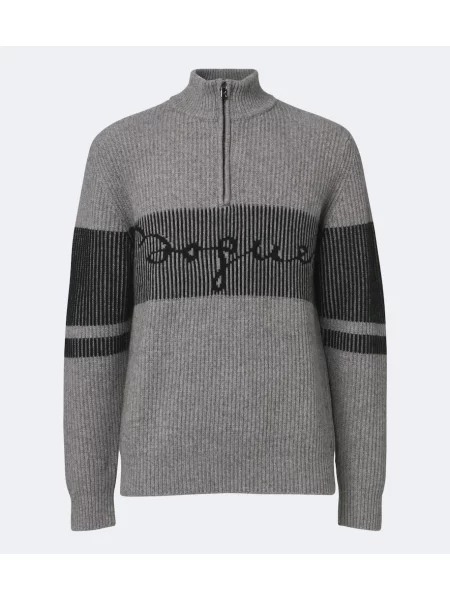 Pulover Bogner cu autograf gri