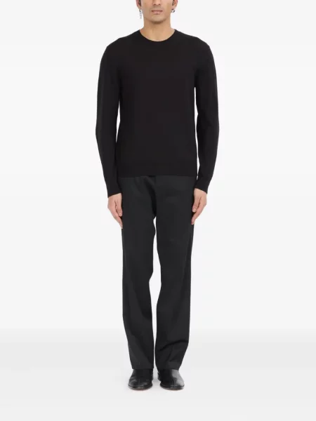 Pulover Mm6 Maison Margiela cu decolteu rotund negru