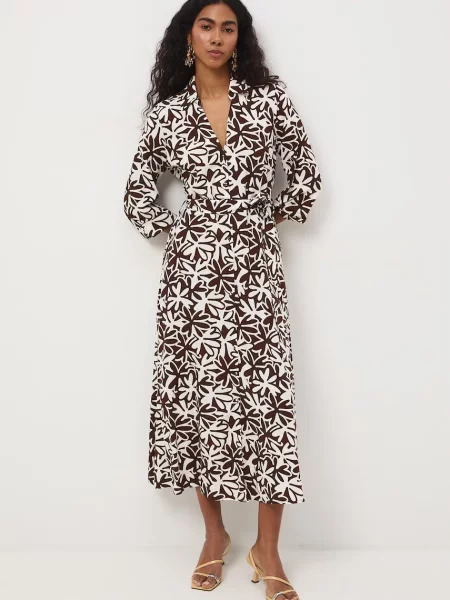 Medicine sukienka koszulowa z beżowa