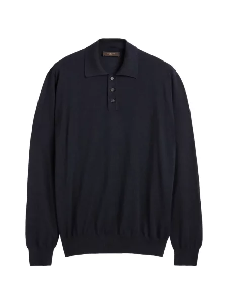 Lung tricou polo Slowear albastru