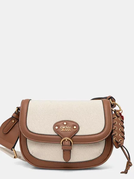 DKNY geantă crossbody pentru femei bej