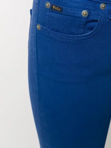 Skinny fit traperice Polo Ralph Lauren niski struk plava