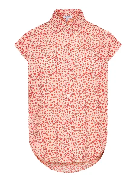 Funky Buddha Bluză ecru roșu