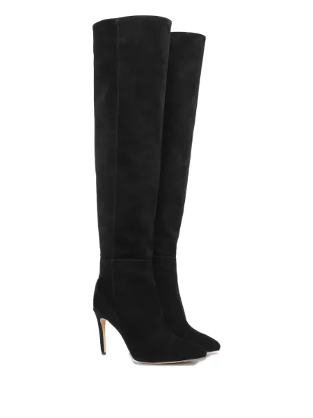 Botine Ginissima din piele de căprioară negru
