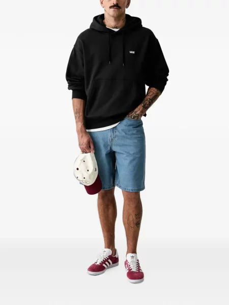 Hanorac cu glugă Vans cu imagine negru