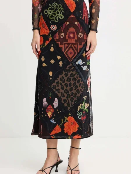 Never Fully Dressed fustă maxi drept negru