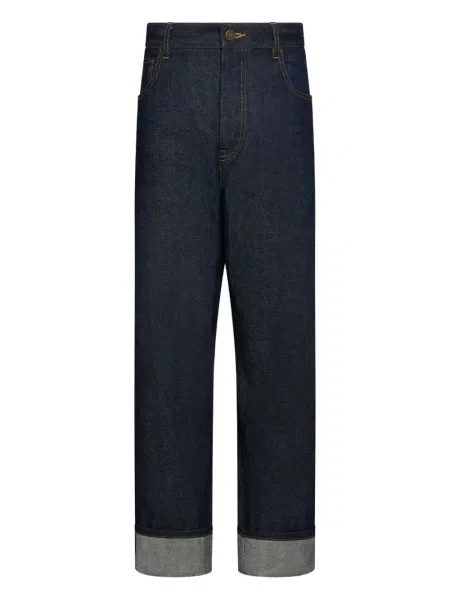 Kalhoty Thom Browne s 5 kapsami modré