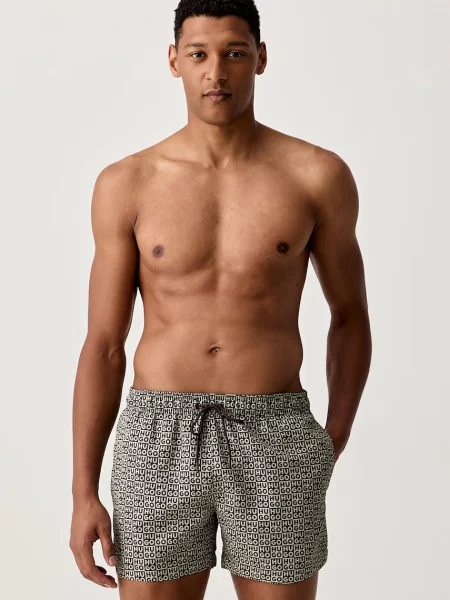 HUGO pantaloni scurți de baie bărbați AARON_SWIM maro