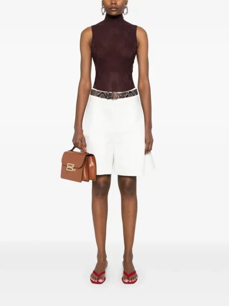 Pantaloni scurți Victoria Beckham alb