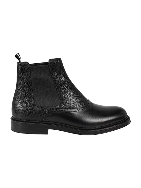 Buty do kostki Bally skórzane czarne