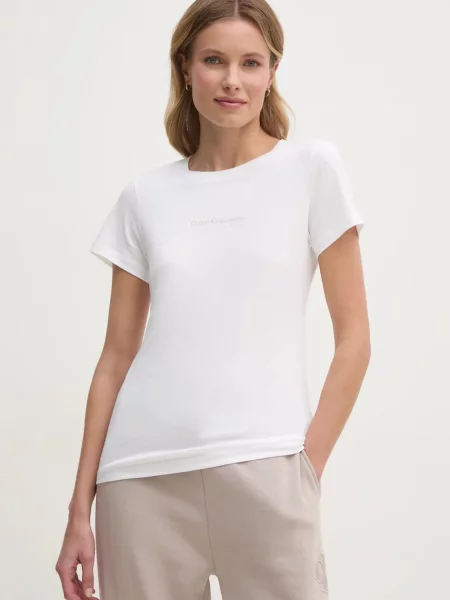 Calvin Klein Jeans tričko béžové