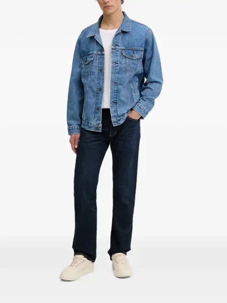 Blugi cu picior larg Levi's® de catifea cord albastru