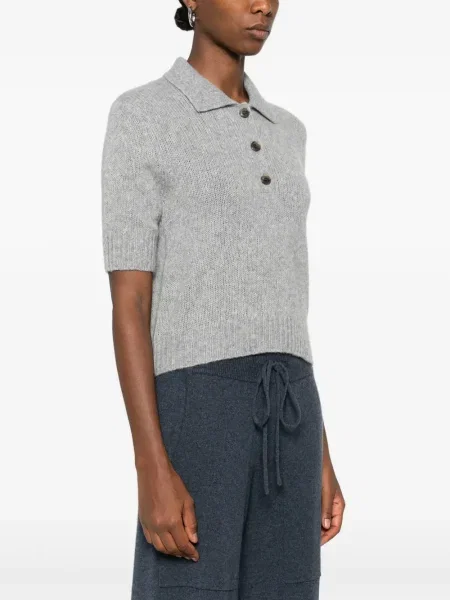 Tricou polo Lisa Yang gri