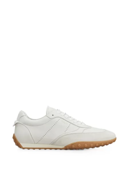 Sneakerși Tod's cu șireturi din dantelă alb